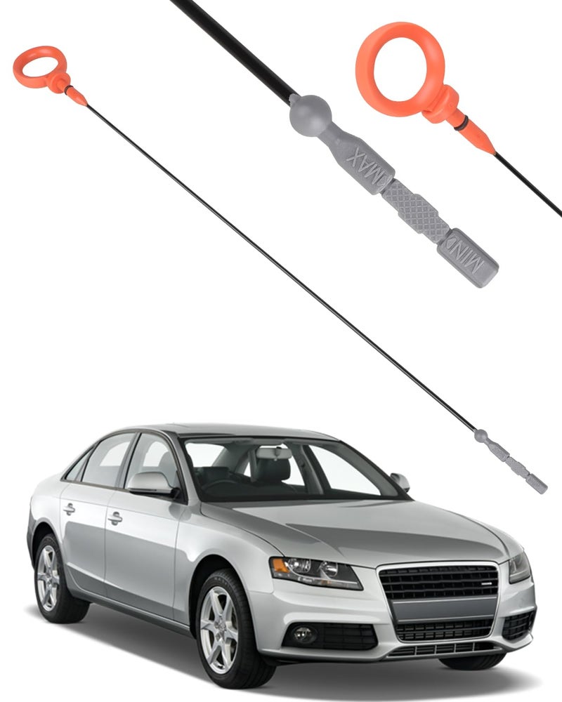 ECCPP Engine Oil Level Dipstick Replacement 2006-2008 for Audi A4 2005-2009 for Audi A4 Quattro 2006-2009 for Audi A6 2005-2008 for Audi A6 Quattro Fluid Indicator Oil Dip Stick 06E115611E - Image 1